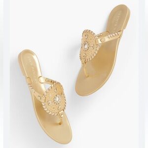 NWOB JACK ROGERS® GEORGICA METALLIC JELLY SANDALS size 6